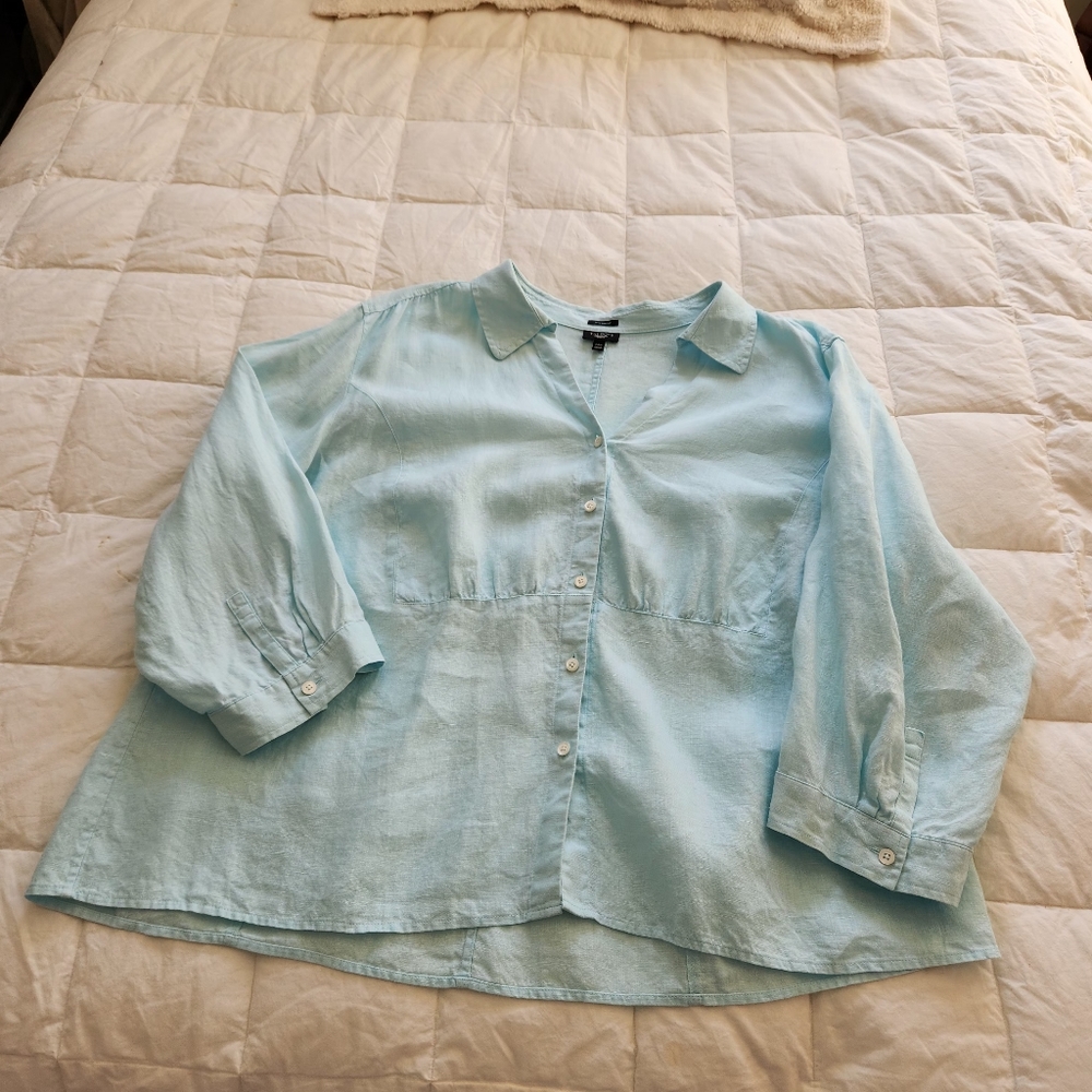 Talbots Linen Top - Picture 4 of 5